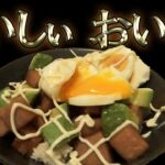 スパム丼とかわいいドラミちゃん【床クッキング】