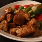 豚モモと焼き野菜のバーベキュー焼き【高タンパク簡単レシピ】