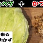 【簡単お弁当おかず】野菜を使った作り置きおかず　5分以内で出来るキャベツとおかかゴママヨ和えの作り方！電子レンジ調理で超時短！冷めても美味しいご飯が進んで止まらないレシピを紹介【旦那弁当】