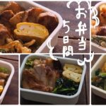 料理記録【お弁当5日間】無印のお弁当箱にひたすら詰めていく