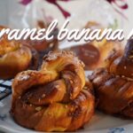 SUB【パン作りVlog】キャラメルバナナロールの作り方/香り高く濃厚で、癖になりそうな簡単手作りスイーツパン/TDLの香りがするパン