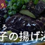 ☆茄子の揚げ浸し☆ 『パパっと簡単レシピ』とろける茄子がお酒にもよく合います！【副菜】