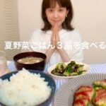 夏野菜を使った手作りごはんをただ黙々と食べる動画。農家さん、美味しいをありがとう！！