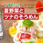 クレイジーソルト　簡単レシピ　夏野菜とツナのそうめん
