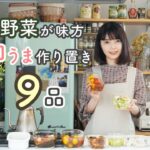 【作り置き9品】野菜の味覚で健康作り置き7品【保存期間/常備菜/夏野菜の下ごしらえ】