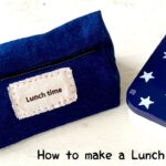 【初心者入門レシピ】くるくるぺたん 直線縫いができればOK 簡単お弁当袋の作り方 デニムリメイク How to make a Lunch box case /handmade/DIY