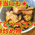 ★レシピ動画★お弁当にも★簡単♪なすとベーコンの簡単炒め物★【hirokoh(ひろこぉ)のおだいどこ】