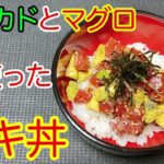 【ポケ丼】マグロとアボカドを使ったハワイで有名な海鮮丼