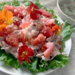 トマト冷しゃぶ&野菜のコンソメスープ【タサン志麻レシピ】✾エディブルフラワー添え