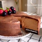 [材料4つ・冷やすだけ] 濃厚とろける！チョコレートアイスケーキ作り方 Chocolate ice cake 초콜릿 아이스크림 케이크