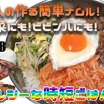 【Korean Namul Recipe】韓国人が作る美味しいナムルとビビンバ / 野菜の作り置きレシピ / No MSG /