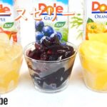 レンジで簡単!ジュースゼリーの作り方!🌠|簡単お菓子作り