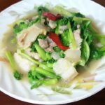 とても美味しい野菜レシピで豚肉を調理体験