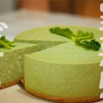 【ホール食い必至！】豆腐・小松菜・きな粉で作るレアチーズケーキ風ヘルシーダイエットスイーツ。｜ビーガンレシピ｜