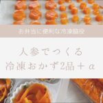 【お弁当用おかず】キャロットラペとグラッセの作り方【冷凍できる】