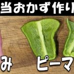 お弁当おかず作り置きレシピ ささみとピーマンのすりごま炒めが簡単なのに美味しすぎた 週末作り置いておくとお弁当作りの強い味方に!【毎日弁当】