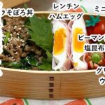 【お弁当】お弁当作り/簡単美味しいニラそぼろ丼