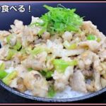 【丼界次期王者】旨味がぎゅうぎゅうに詰まったさっぱりネギ塩豚丼の作り方！
