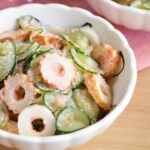 【簡単おかずレシピ】おつまみにも副菜にもピッタリ！きゅうりとちくわのめんたいマヨ和えの作り方【ASMR】