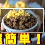 【koukiキッチン】作り方は一切見ないで自己流でそぼろ丼作ります!!