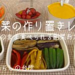 夏野菜の作り置きレシピ7品🍅そのまま食べられる副菜おかず【一人暮らしのご飯】