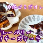 【ブルーベリーバスクチーズケーキ】簡単|濃厚しっとり|気軽に作れるレシピ|Baked Cheese Cake|