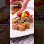 彩りばっちり！お弁当にもおすすめ♪くるくる肉巻き野菜 #shorts