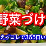 野菜はとりあえず酢醤油につけときゃいい。