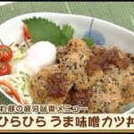 ナマなキッチン「ひらひらうま味噌カツ丼」
