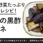 5分で野菜たっぷり超簡単レシピ！　ナスの黒酢マリネ