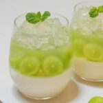 シャインマスカットレアチーズケーキの作り方 How to make No-Bake muscat cheesecake