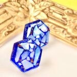 【UVレジン】流氷をイメージ◇真っ白いシェルがメインのピアス☆DIY☆UV resin crafts☆100均