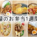 【料理動画】１週間のお弁当_マンネリ回避レシピ／最近猫がオラついてくる【bento】【簡単レシピ】
