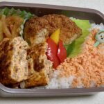 【お弁当】おかずは混ぜ込み卵焼きと彩りキングのパプリカ様🫑