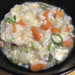 さつまいも野菜の卵雑炊の作り方教えます❤️