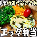 【 10分弁当 】ハムエッグ弁当の作り方！頑張りすぎないお弁当レシピ～包丁もまな板もいらない～たまご1つで作れる簡単弁当　節約弁当/旦那弁当/毎日弁当/わっぱ弁当【 bento 】