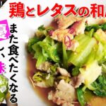 【痩せるレシピ】野菜もりもり大満足のズボラ飯！素材2品で超簡単ダイエットレシピの「鶏とレタスの和風蒸し」／ヘルシー料理「120Kcal」