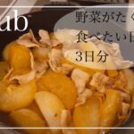 【staub料理】野菜がたくさん食べたい日の献立3日分