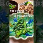 【晩ごはん】きのう何食べた/菜の花の胡麻和え/副菜/簡単レシピ
