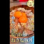 やみつき塩ダレ!!　ねぎ塩豚丼　#Shorts　#豚肉　#豚トロ　#ねぎ　#塩ダレ　#料理　#レシピ　#moroha風