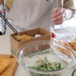 【お弁当作り】揚げずにパパッと作れる！ちくわと玉ねぎのかき揚げ弁当bento＃771