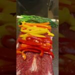 豚バラブロックでヘルシーな野菜巻き#shorts #ヘルシーレシピ