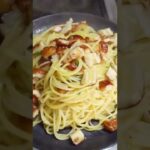 メインの具材はちくわだけ！大葉風味の和風パスタレシピ　｜お家パスタ｜簡単レシピ｜節約レシピ　#shorts