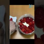 【1分でわかる】いちごのレアチーズケーキの作り方♪簡単可愛い