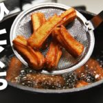 【簡単レシピ】混ぜて揚げるだけ！ホットケーキミックスで作れる！【ひとくちチュロス】