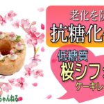 抗糖化作用！低糖質 桜のシフォンケーキ