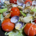 あさりと野菜のアクアパッツァ風の作り方　ワイン・焼酎・日本酒に合うオシャレなおつまみはコレです。