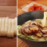 あさりカルグクスの作り方､麺作りから出汁まで！