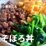 彩り楽しい3色そぼろ丼の作り方 / 作り置きやお弁当にも簡単レシピ