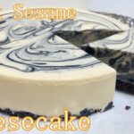 【珈琲好き必見‼】黒ゴママーブルレアチーズケーキの作り方♪How to make a Black Sesame Marble Rare Cheese Cake♪